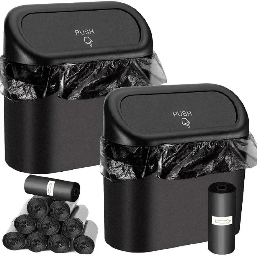 Home Office Call Center - سلة مهملات السيارة الجديدة (مع غطاء)