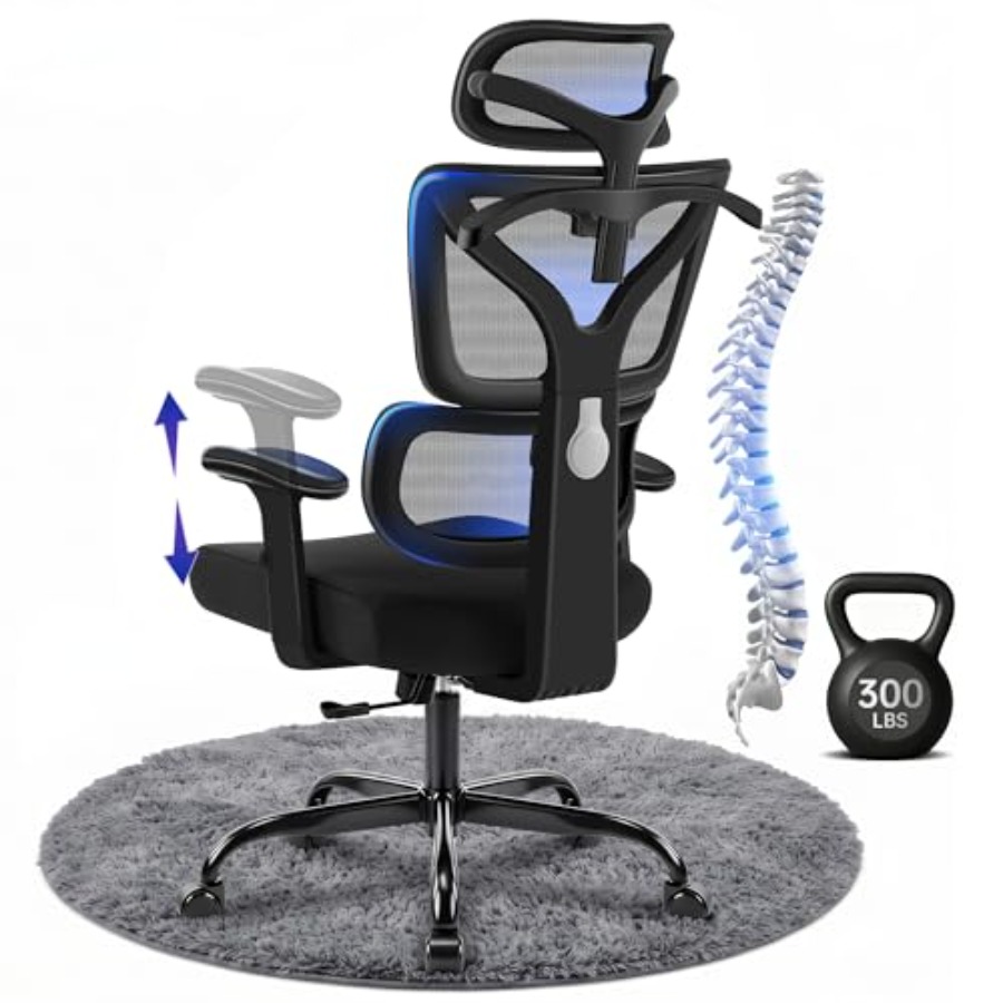 Ergonomic Office Chair - كرسي مكتب مريح، كرسي كمبيوتر شبكي