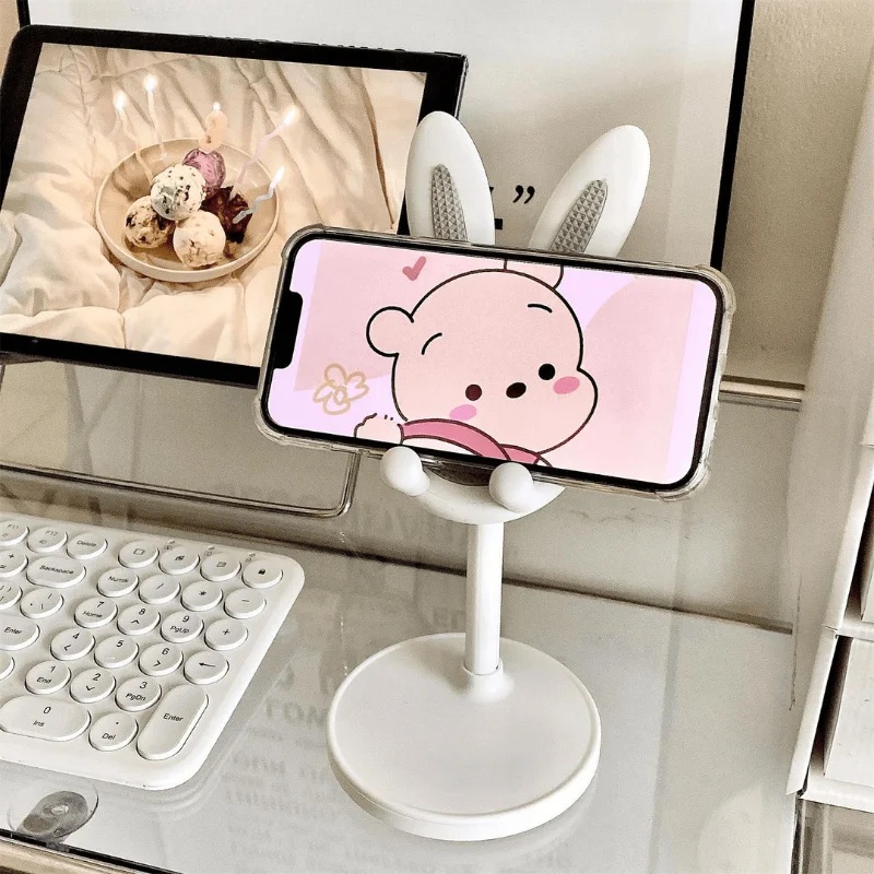 Home Office Call Center - حامل هاتف محمول على شكل أرنب