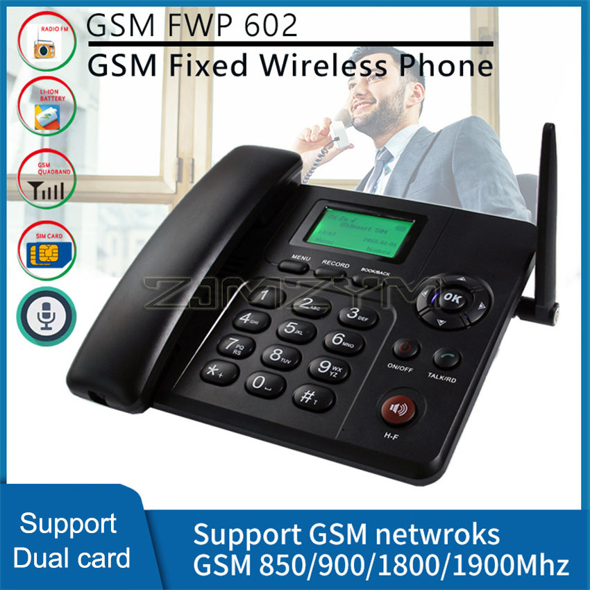 Home Office Call Center - هاتف ثابت لاسلكي GSM ، بطاقة