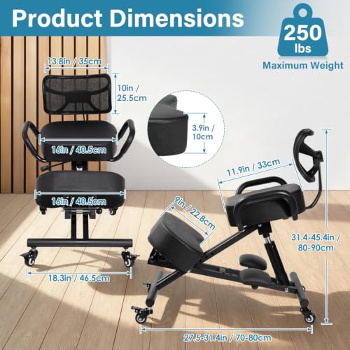 كرسي الركوع، كرسي ركوع مريح مع - مراجعة Ergonomic Office Chair وسعره