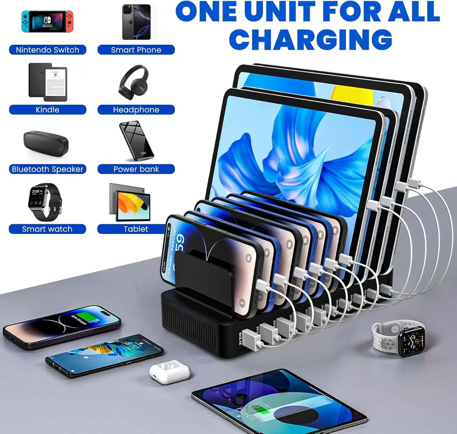 حامل شاحن Power Hub بقدرة 100  - مراجعة Home Office Vivo وسعره