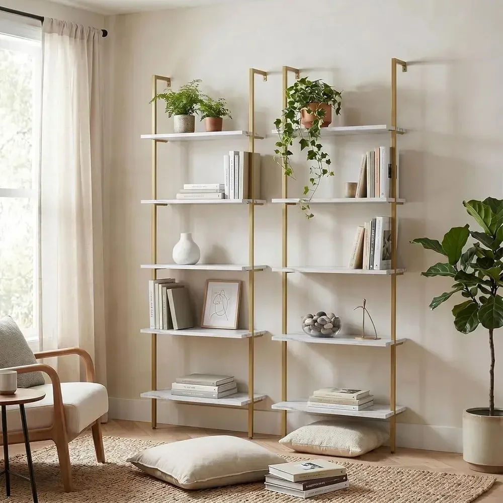 رف خشبي مثبت على الحائط من 5 ط - مراجعة Home Office With Bookshelves وسعره