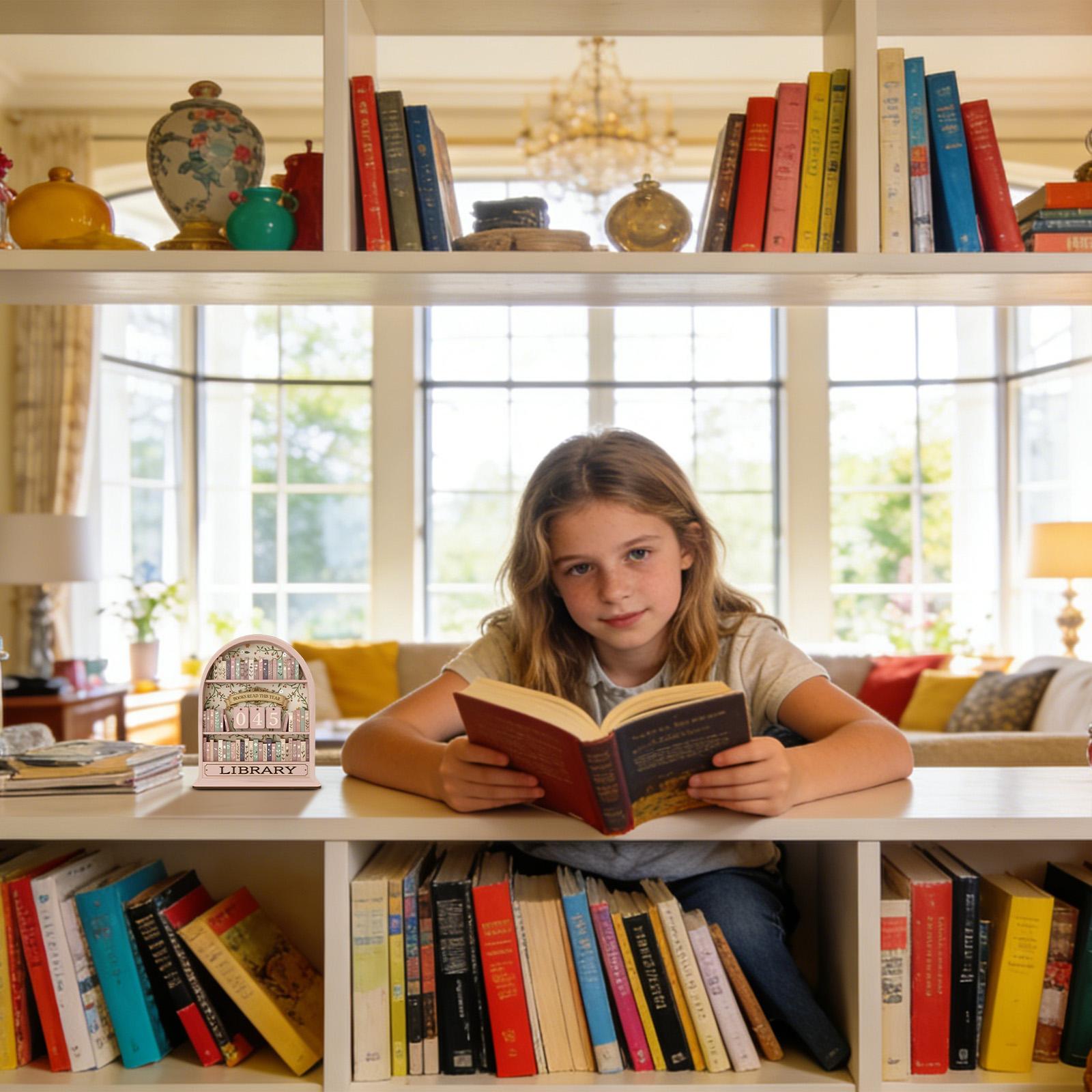 عداد كتب خشبي عتيق، علامة عد ا - مراجعة Home Or Office Use وسعره