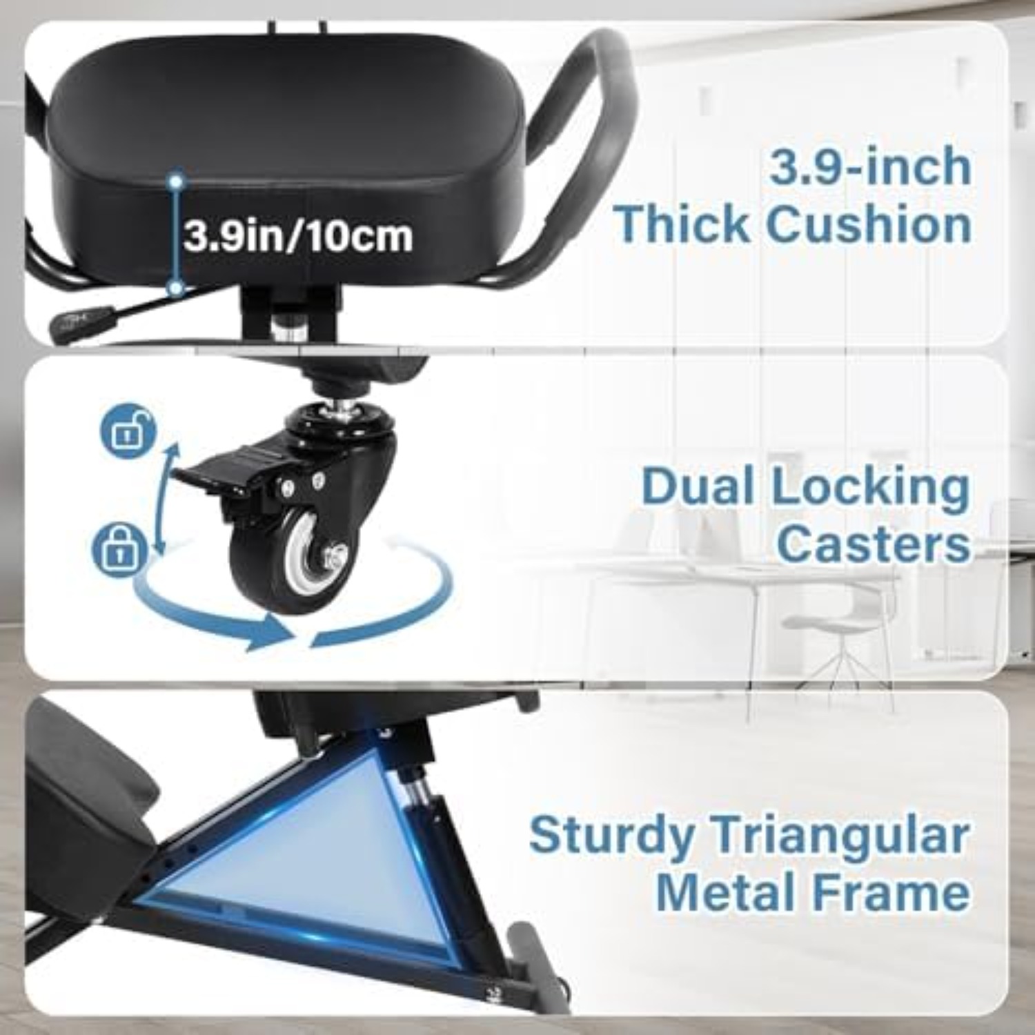 كرسي ركوع مريح قابل للتعديل مع - مراجعة Ergonomic Office Chair وسعره