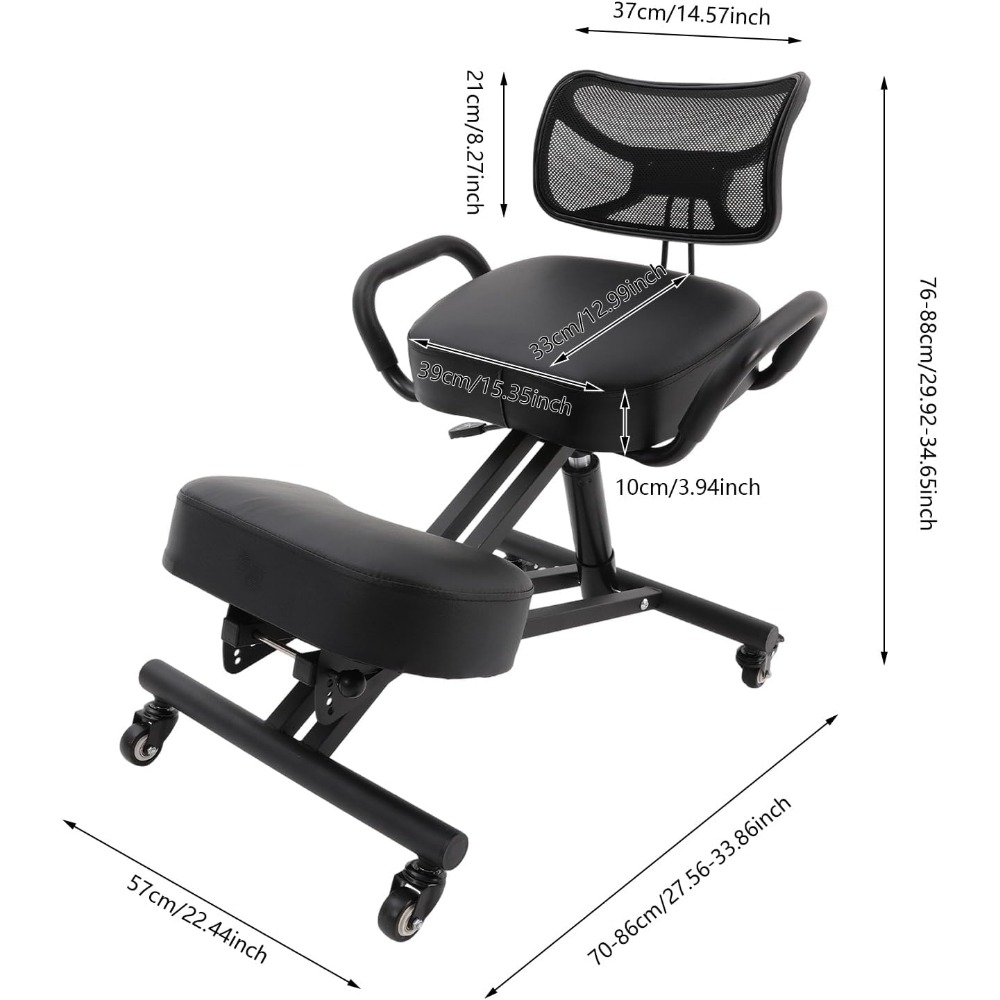 كرسي ركوع مريح مع دعم للظهر، م - مراجعة Ergonomic Office Chair وسعره