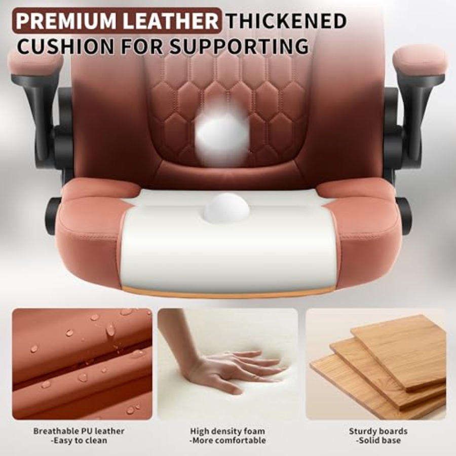 كرسي مكتب تنفيذي من الجلد الصن - مراجعة Ergonomic Office Chair وسعره