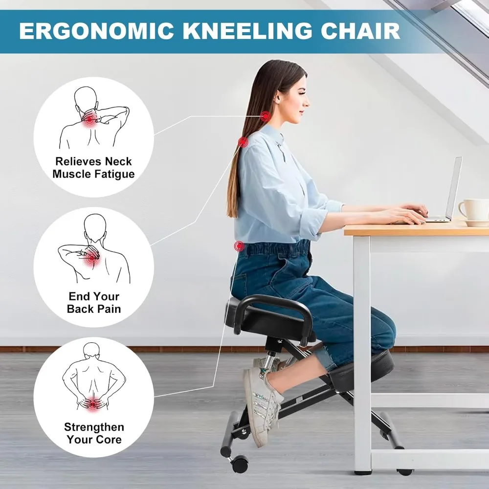 كرسي ركوع مريح لتصحيح وضعية ال - مراجعة Ergonomic Office Chair وسعره