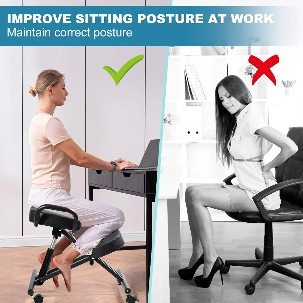 كرسي ركوع مريح لتصحيح وضعية ال - مراجعة Ergonomic Office Chair وسعره