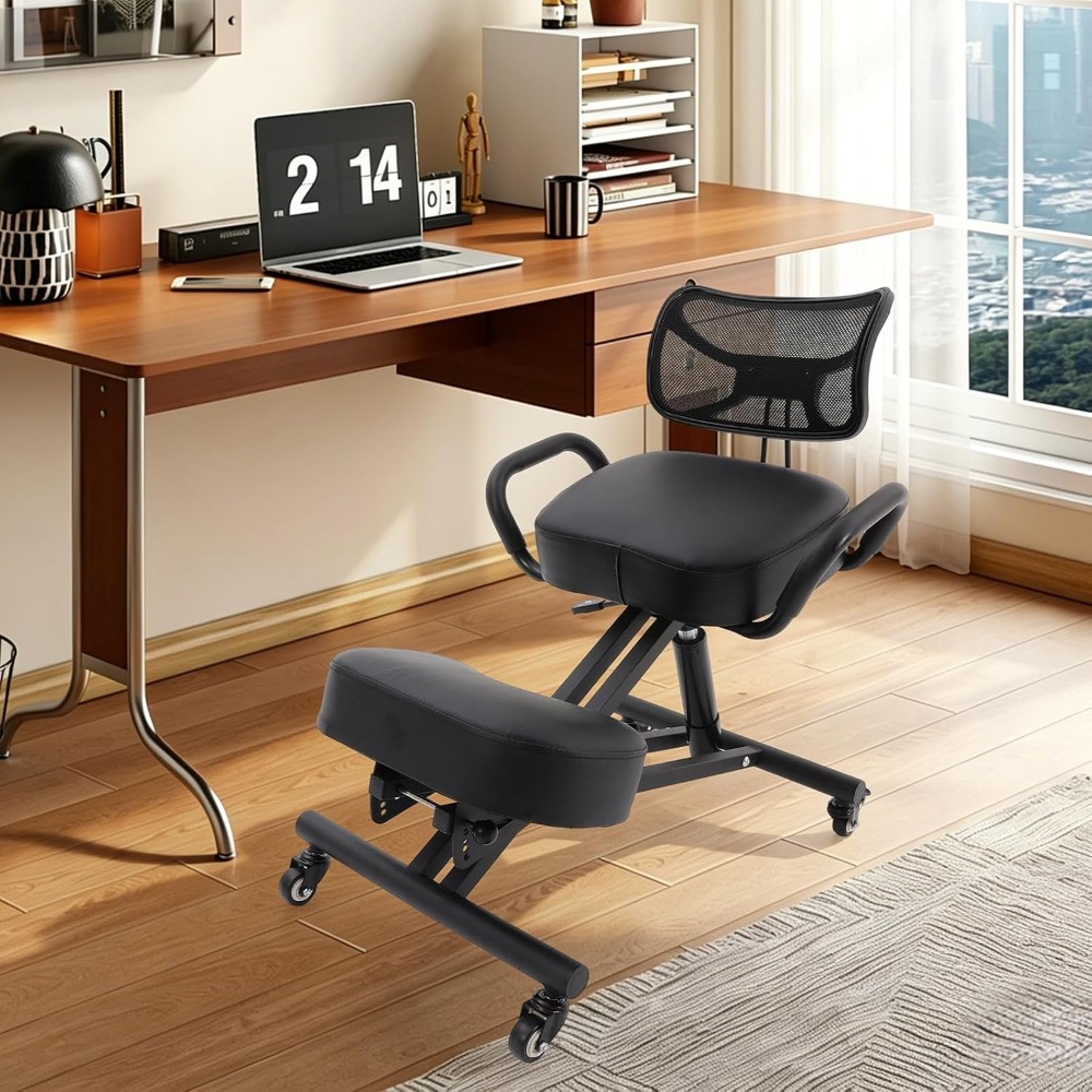 كرسي ركوع مريح مع مسند للظهر و - مراجعة Ergonomic Office Chair وسعره