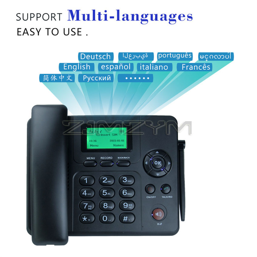 هاتف ثابت لاسلكي GSM ، بطاقة م - مراجعة Home Office Call Center وسعره