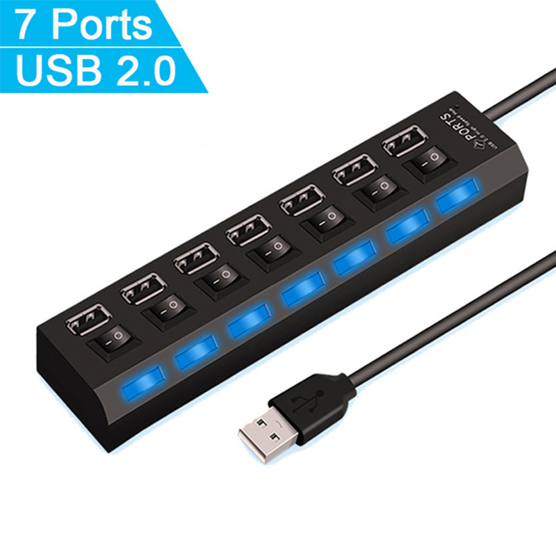 موزع USB 2.0 بـ 7 منافذ لأجهزة - مراجعة Home Or Office Use وسعره