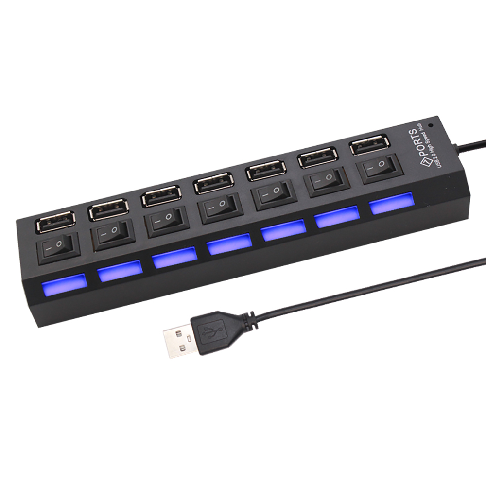 موزع USB 2.0 بـ 7 منافذ لأجهزة - مراجعة Home Or Office Use وسعره